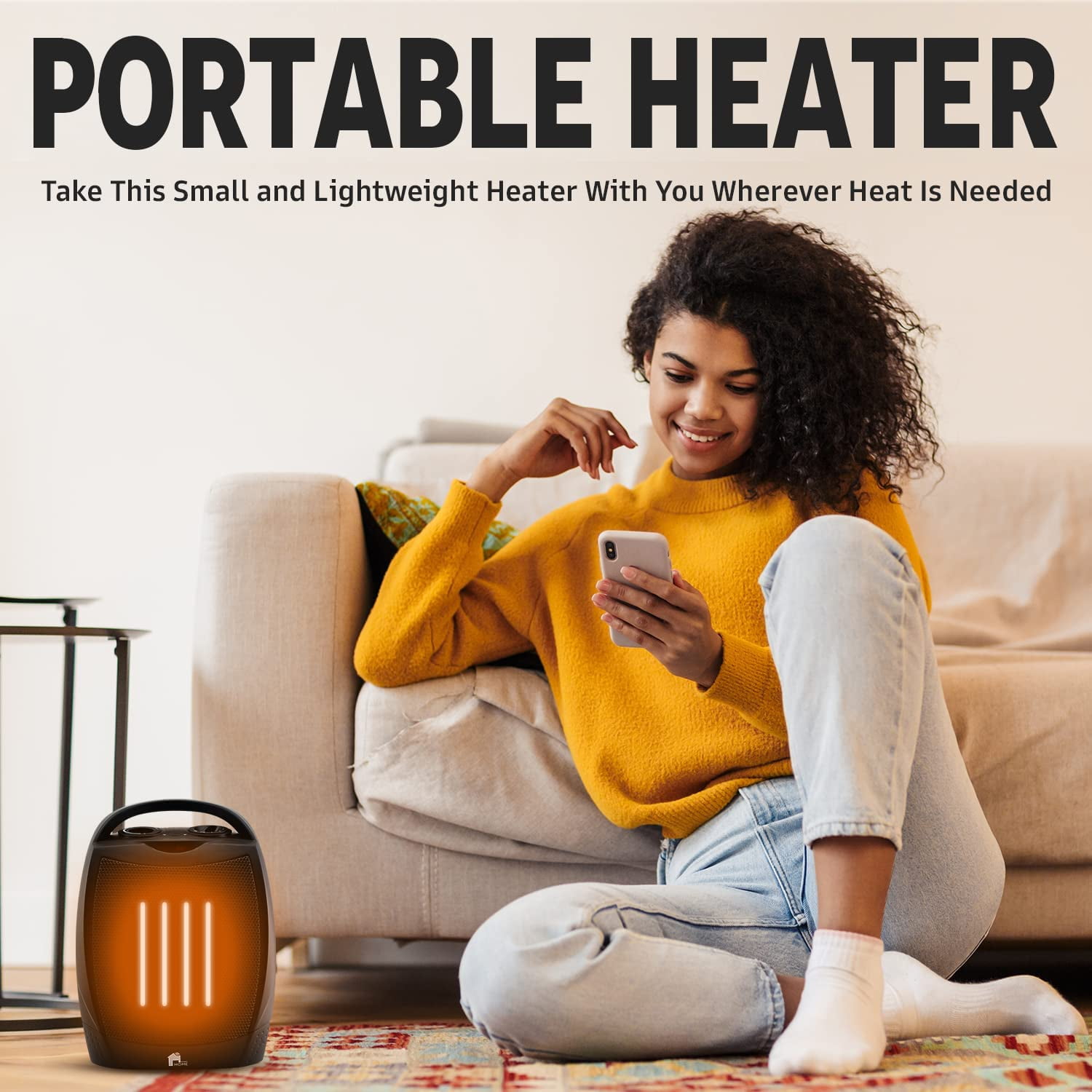 Portable Electric Space Heater 1500W/750W - Highest Safety Standard and  Super Quiet Heater Fan, Heats 200 Sq. Feet for Desk Bedroom Office Indoor -  Walmart.com