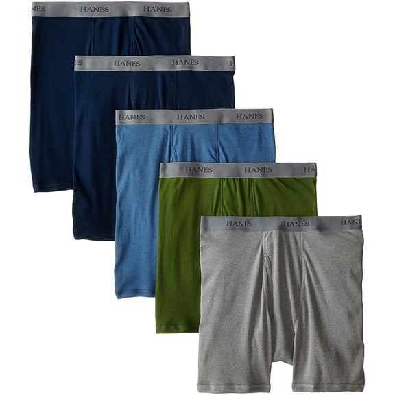 Hanes Men's 5-Pack Boxer Brief (Large, Assorted)