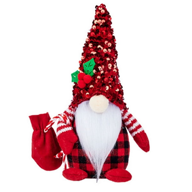 Advancent Navidad muñeca sin rostro Bar Café Festival fiesta sala de estar chimenea sofá decoración ornamento regalos de cumpleaños niños Kits de decoración para fiestas Rojo Advancent HA069294-01