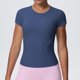 thumbnail image 4 of TaTaai Women's Sports T-Shirt Short Sleeve Crew Neck Fitted Slimming Breathable Naked Feel Yoga Running Gym Pilates Dance Workout Top Gift, 4 of 8