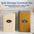 thumbnail image 2 of Sanmadrola Extra Large Airtight Food Storage Containers with Lids 6.5 L Rice Containers 220 Oz Flour Sugar Rice Baking Supply Airtight Kitchen Pantry Bulk Food Storage for Kitchen Organization, 2 of 9
