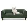 thumbnail image 2 of Luxury Pet Sofa for Dogs, Modern Dog Bed with Backrest & Armrests, Comfortable Couch for Medium & Small Dogs, Olive Green Sofa, 2 of 8