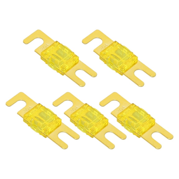 5pcs Mini ANL Fuses 20A 20AMP for Car Truck Motorcycle Boat Audio CDs Yellow