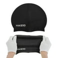 thumbnail image 5 of Unique Bargains 1 Pc Silicone Waterproof Swimming Cap Black, 5 of 5