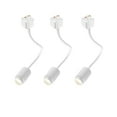 thumbnail image 1 of FSLiving J-Type Track Lighting, 5W COB Neutral Light Modern Design Aluminum Mini Track Mount Flexible Angle Adjusted Pendant Light Fixtures for Gallery Showcase Kitchen Loft(No Track) - 3 Pack (White), 1 of 8