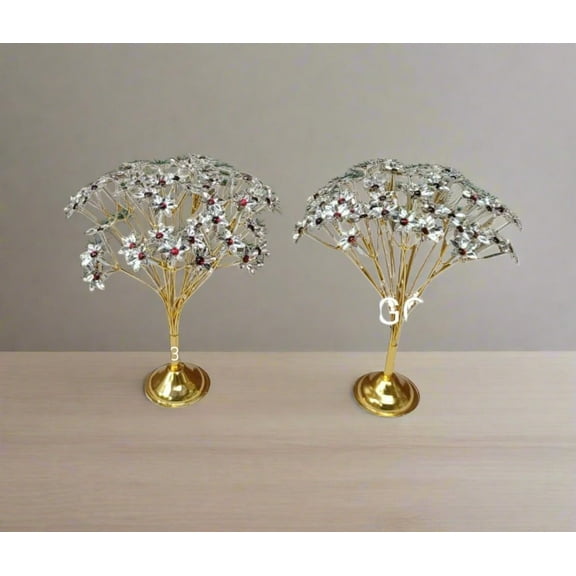German silver 108 flowers with stand for pooja/ home décor/ gift item
