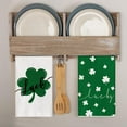 thumbnail image 4 of Green Clover Shamrock Lucky St. Patrick''s Day Dish Towels Kitchen Towels, 18x26 Inch Holiday Decoration Seasonal Hand Towels Set of 2, 4 of 6