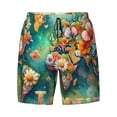 thumbnail image 4 of Lsque Mens Swim Trunks Colorful World Map Pattern - Bathing Suit Compression Liner - Beach Swim Shorts Swimwear - (S-3XL) - Stretch Quick Dry -, 4 of 9