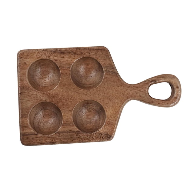 Soporte de madera para huevos, contenedor de huevos apilable, bandeja de madera portátil para huevos, bandeja de almacenamiento de huevos para