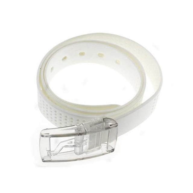 Cinturón de golf unisex de silicona con hebilla de plástico, ajustable y cómodo para uso casual y deportivo, alta elasticidad para mujeres y hombres.