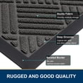 thumbnail image 3 of Alfombrilla Smiry para puerta de entrada, resistente, exterior e interior, gris, 3 of 7