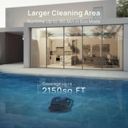 WYBOT C2 Vision AI Camera Cordless Robotic Pool Vacuum, 8-in-1 Pool Cleaner, Powerful Suction, Wall Climbing, Waterline Cleaning, Ideal for Inground Pools up to 2150 Sq.ft