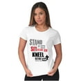 thumbnail image 4 of Stand Sit Kneel Religious Jesus Womens Slim Fit Graphic Tee Brisco Brands S, 4 of 5