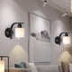 thumbnail image 5 of Aplique de pared 1 luz, accesorio de iluminación de pared moderno, luces de tocador de baño con lámpara de pared negra mate para espejo dormitorio cocina pasillo porche, 5 of 5