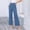*Blue, variant on ClodeEU Women's Wide Leg Cargo , High Waist Casual Stretch Pants with Pockets Button White,Womens Plus L