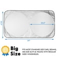 thumbnail image 6 of HOMEYA Car Windshield Sunshade Cover Visor, Foldable Front Window Sun Shade for Most Car SUVs and Trucks, Keep Vehicle Cool, Panda Printing, 6 of 8