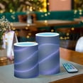 thumbnail image 6 of Electronic Candle Light Combination 3x5In, 3x4In Flameless Candle Plastic Festive Decoration Party Christmas Decoration Pretty Purple Curve, 6 of 7