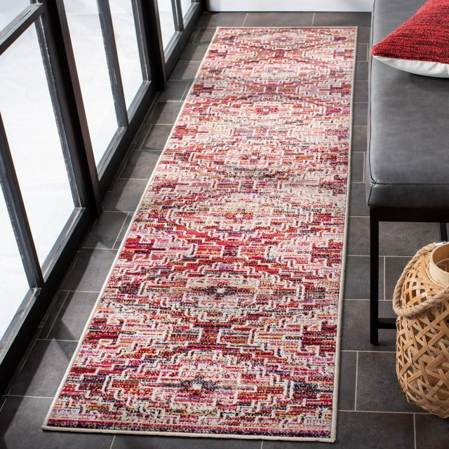 SAFAVIEH Montage Bryon Abstract Outdoor Area Rug