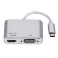 thumbnail image 1 of Flmtop Adaptateur de Câble Universel USB 3.1 Type C vers VGA HDMI-compatible 4K, 1 of 10