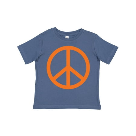 

Inktastic Funky Orange Peace Sign Gift Toddler Boy or Toddler Girl T-Shirt