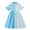 Multicolor, variant on WOYY Big Girls Striped Color Block Dress Casual Short Sleeve Shirt Dress,Sizes 7-12