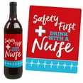thumbnail image 6 of Big Dot of Happiness Nurse Graduation - Medical Nursing Graduation Party Decorations for Women and Men - Wine Bottle Label Stickers - Set of 4, 6 of 8