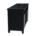 thumbnail image 5 of Solid Wood Entertainment / TV Stand with Open Shelves and 2 Doors in Black, 5 of 9