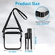 thumbnail image 2 of Bolsa de almacenamiento transparente Transparente Crossbody bolso Bolso transparente Mujeres Portable bolso Bolsa ajustable, 2 of 6