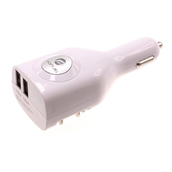 2-Port USB Car Home Charger for Jitterbug Smart3 Phone - 2-in-1 Power Adapter DC Socket Wall X2V Compatible With Lively Jitterbug Smart 3 Model