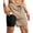 Beige Black, variant on Men Swim Trunks with Compression 7 Inches Breathable Liner Quick Dry Zipper Pockets for Board Beach Gym Running
