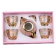 thumbnail image 4 of Juego de tazas de té de cerámica, juego de té, regalo, juego de tetera portátil fácil de usar, juego de taza de café y platillo para el hogar, 4 tazas 1 olla, 4 of 8