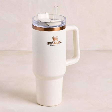 Stanley Adventure 40oz Stainless Steel Quencher Tumbler - MAGNOLIA EXCLUSIVE CREAM & COPPER!