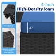 thumbnail image 2 of LazySunsets 8 Piece Outdoor Furniture Set, Rattan Wicker Outdoor Conversation Set Patio Furniture, Navy Blue/Black, 2 of 9