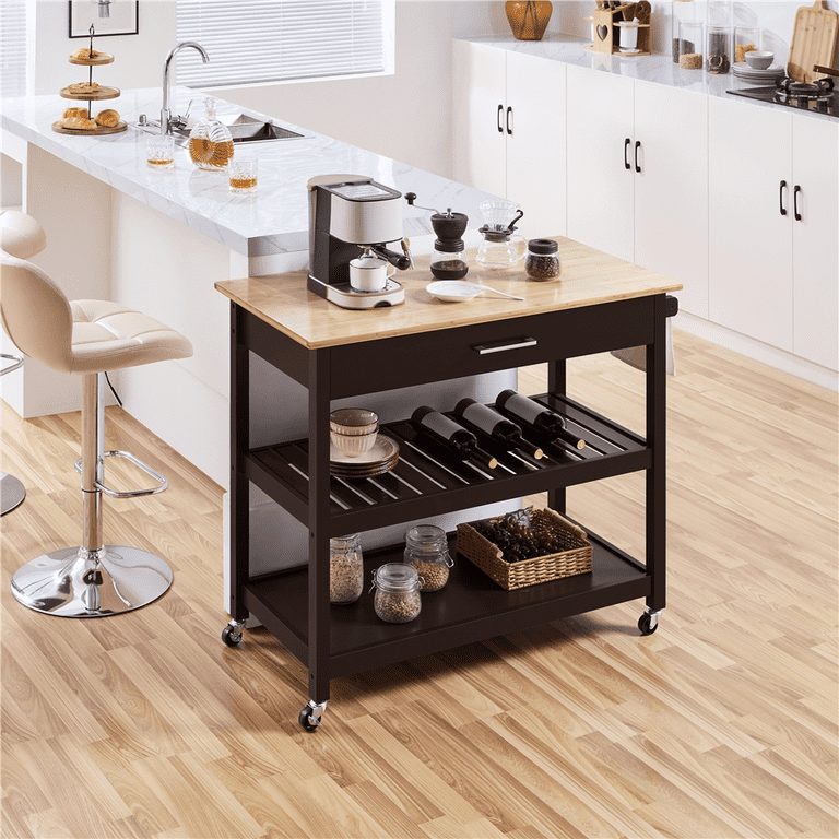 Espresso Kitchen Island