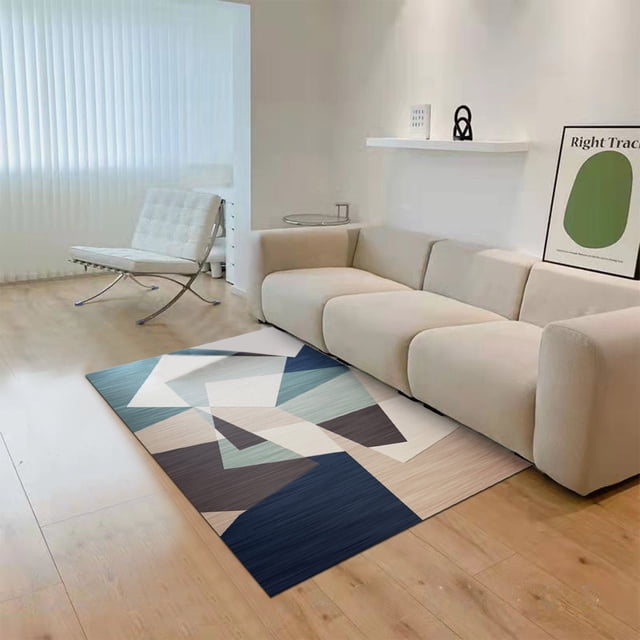 Scandinavian Minimalist Living Room Carpet Abstract Geometry Bedroom Bedside Full Rectangular Coffee Table Carpet