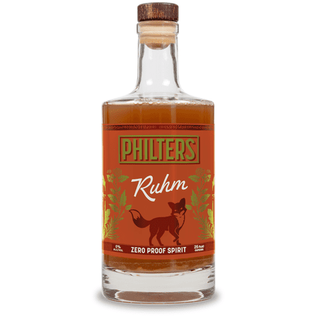Philters Non-Alcoholic Ruhm, Zero Proof Rum Spirit, Alternative Drink, Natural Flavors, 25 Fl Oz