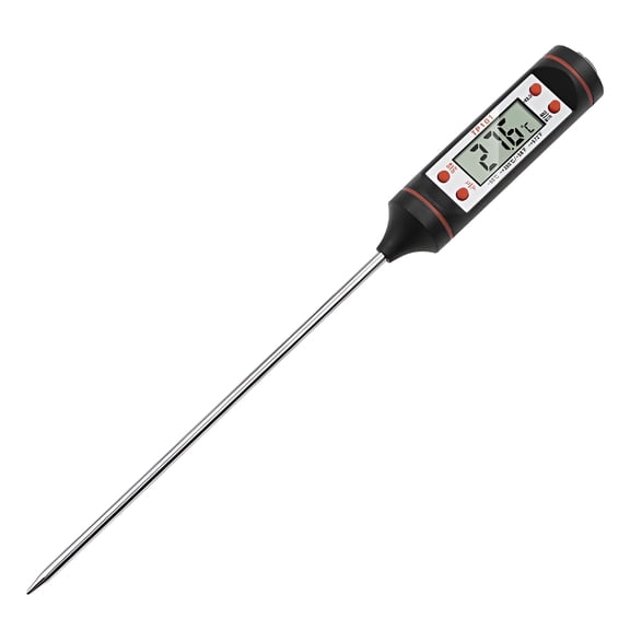 GJX Kitchen Cooking Thermometer,Digital Instant Read Meat Thermometer,Food Thermometer,BBQ Grill Thermometer with Long Probe for Liquids Pork Milk Yogurt Deep Fry Roast Baking Temperature