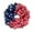 Red, white and blue patriotic striped wreath, variant on Novobey 20-Inch Rustic Red White and Blue Patriotic Burlap Fabric Front Door Wreath with Metal Star Bow – Country Americana Decoration – Indoor Outdoor 4th of July Home Decor