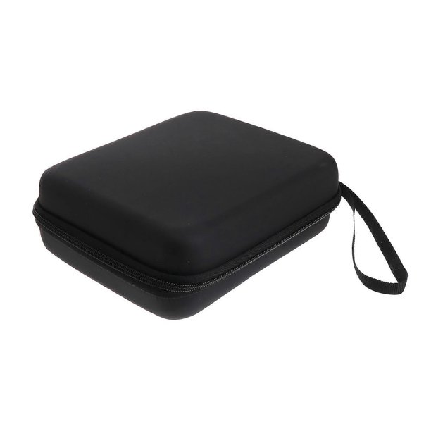 1pc EVA Multifunctional Waterproof Portable Zipper Headphone Data Cable Line Storage Bag (Black)