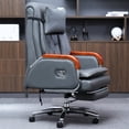 thumbnail image 6 of Kinnls Cameron High Back Chair Managerial Chairs & Executive Chairs (Massage-Cowhide-Gray), 6 of 8