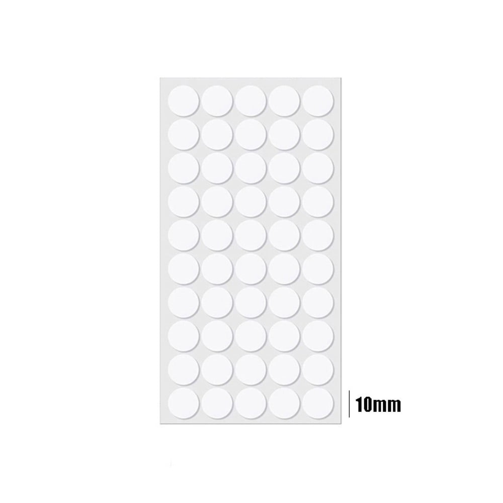  JANYUN 225 Pieces Double Sided Sticky Dot Stickers Removable  Round Putty Clear Sticky Tack No Trace Super Sticky Putty Waterproof Small  Stickers for Wall Wood Ceramic Metal Plastic (10mm) 