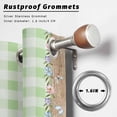 thumbnail image 2 of Outdoor Curtains for Patio Waterproof, Easter Outdoor Privacy Panels Grommet, Spring Rabbit Botanical Flowers Eggs Plaid Blackout Outside Curtains for Porch/Cabana/Pergola/Gazebo 54"x95", 2 Panels, 2 of 8