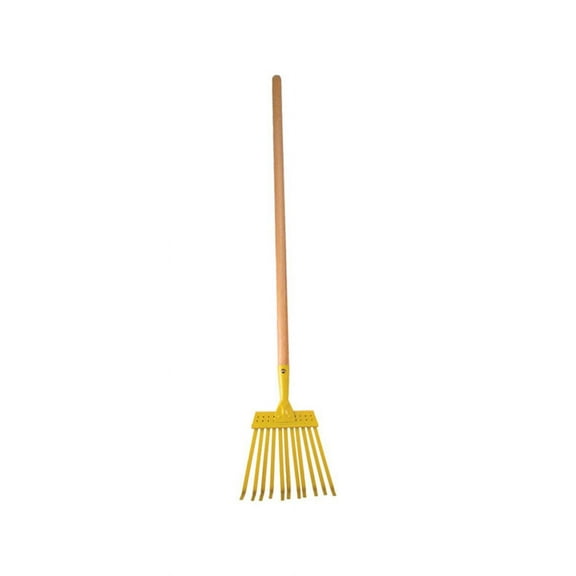Rugg  Buddy Bee  31 in. L x 12 in. W Steel  Leaf Rake  Wood Handle
