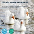 thumbnail image 5 of Summer Goose And Down Fiber Comforter King Size  Breathable Duvet Insert For Hot Sleepers Tencel Lyocell Shell 8 Corner Tabs Khaki Brown 106x90, 5 of 9