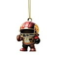thumbnail image 1 of Hbdhejl Interesting Super Wrist Style Rugby Player Acrylic Statue Keychain 2D Design A Sports Souvenir That Fans Can Collect, 1 of 6