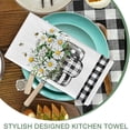 thumbnail image 3 of JOOCAR Kitchen Towels, Black and White Checkered Bike Vase Little Daisy Life is a Beautiful Ride 16x27.5 Inches Kitchen Towels for Kitchen Decor Housewarming Gift Towels Set of 2, 3 of 5