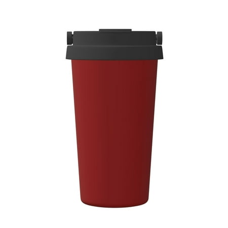 

Susaid Maroon Print Coffee Travel Mug Insulated Coffee Mug with Lid Leakproof Coffee Thermos Coffee Tumbler for Hot&Cold Drinks