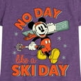 thumbnail image 3 of Disney - No Day Like A Ski Day - Toddler & Youth Girls Short Sleeve Graphic T-Shirt, 3 of 5