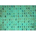 thumbnail image 1 of Ahgly Company Indoor Rectangle Abstract Turquoise Blue Modern Area Rugs, 7' x 10', 1 of 4