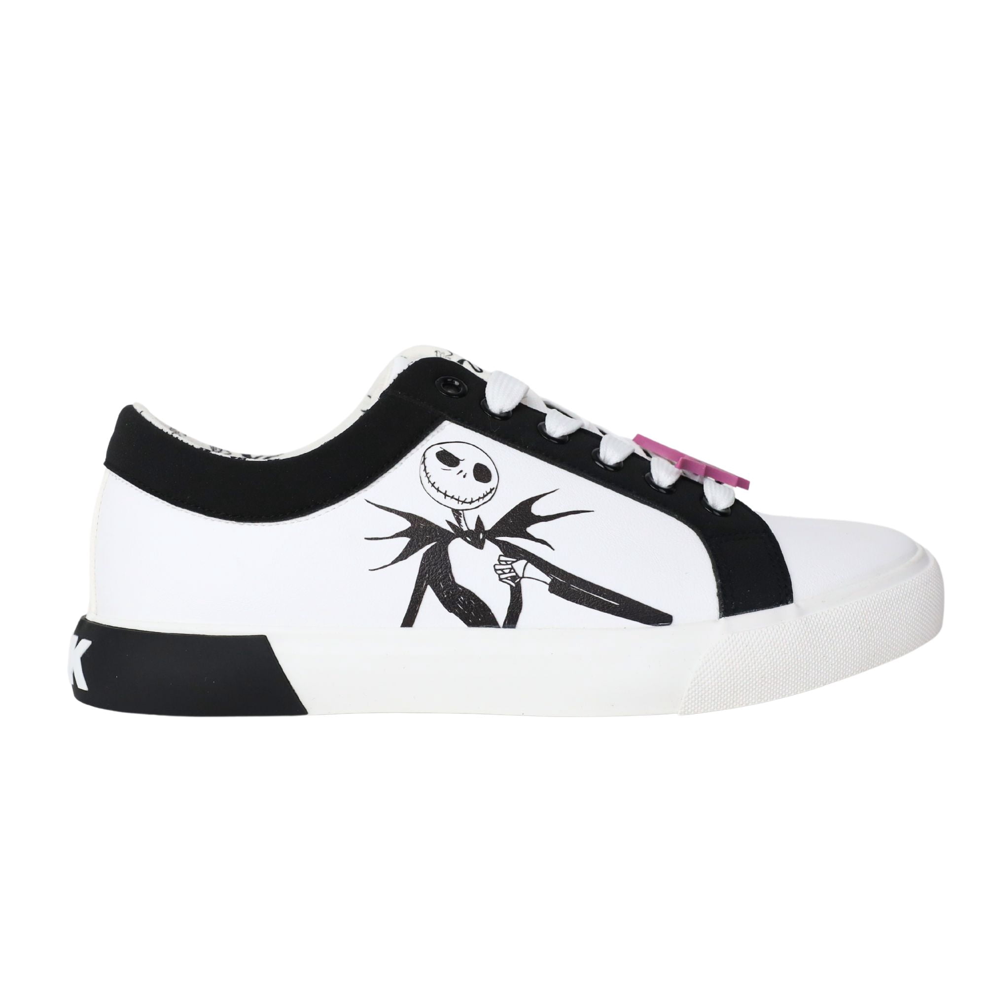 Nightmare Before Christmas Women's Jack and Sally Low-Top Court Sneakers